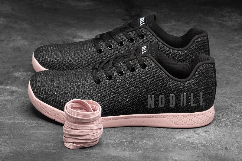 Women's Nobull Heather Dusty Rose Trainers Black / Rose | SG I3090L